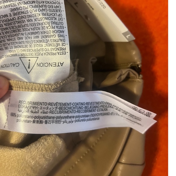 Zara taupe gray faux leather high waist leggings NWT - Picture 8 of 8